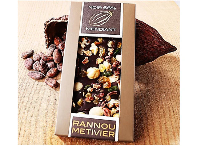 Rannou MetivierLpd - Mendiant Dark Choc Bar/Rannou Metivier  - 1  Pc