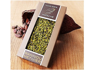 Rannou MetivierLpd - Pistachio Dark Choc Bar/Rannou Metivier  - 1  Pc
