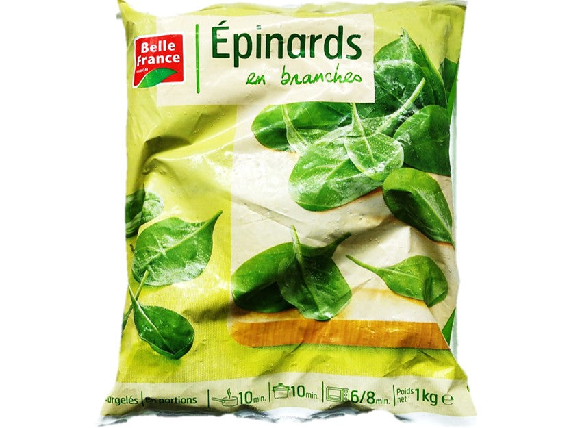 Belle France Spinach Leaves  -  1Kg