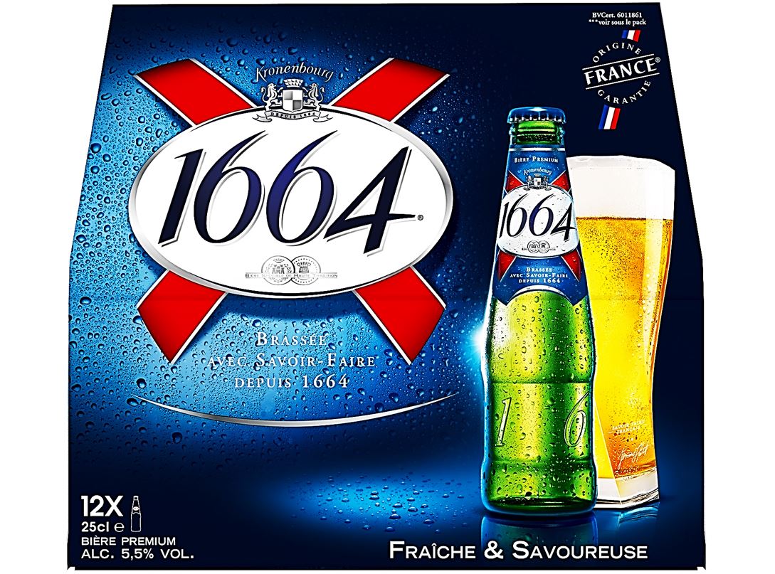 Kronenbourg 1664 Blonde Beer 5.5%  - 25Cl