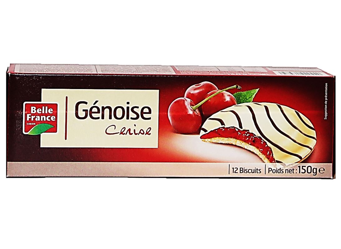 Belle France Chocolate Cherry Biscuits  - 150 G