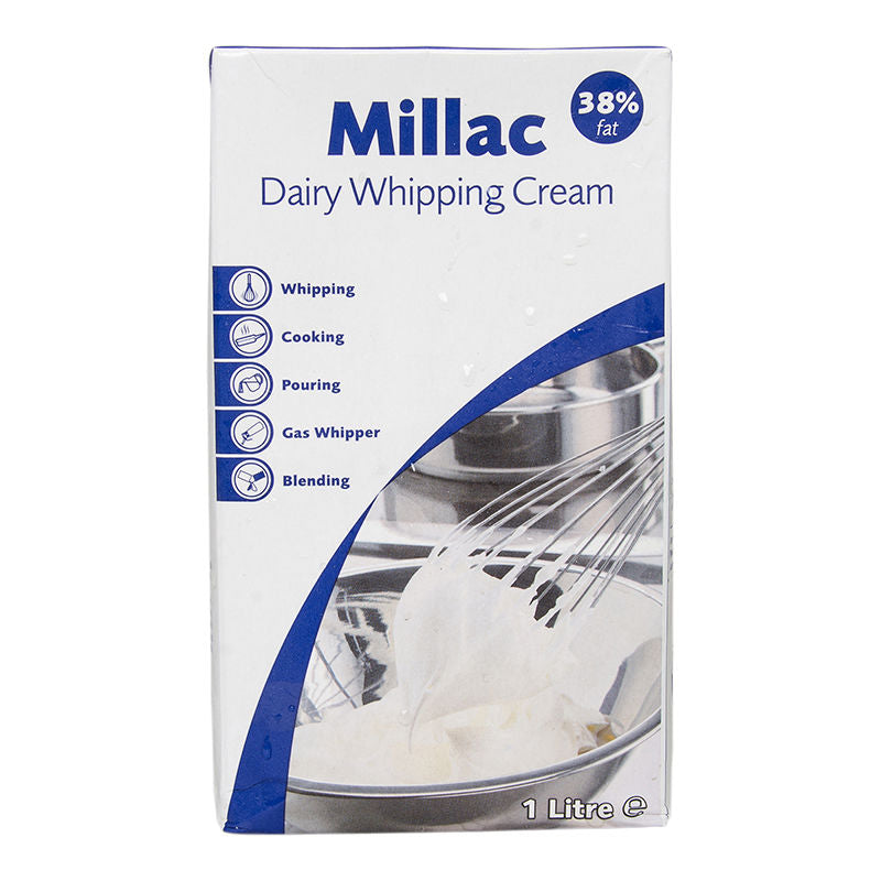 Millac Uht Whipping Cream Dairy 38%  - % 1L