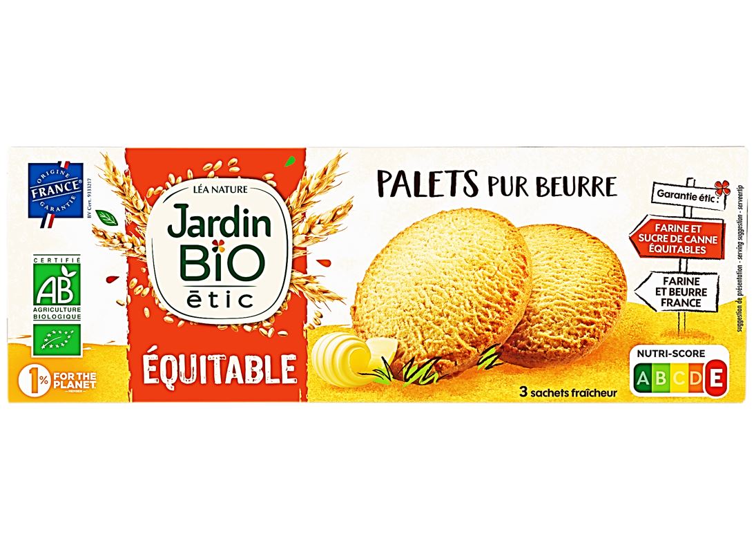 Jardin Bio Pure Butter Biscuits  - 140 G