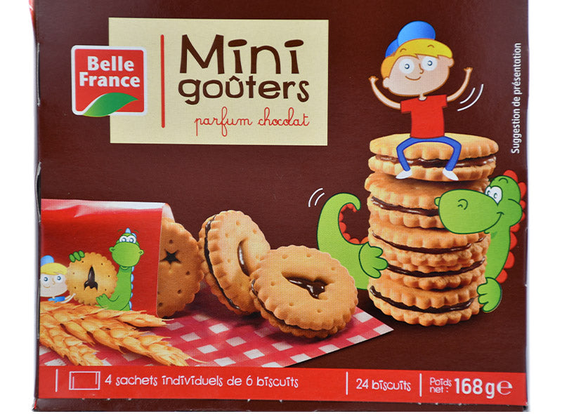 Belle France Mini Chocolate Round Biscuits  - 168 G