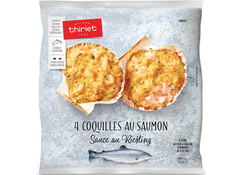 Thiriet Seashell With Salmon Riesling Sauce - 440 g (4 Pieces)