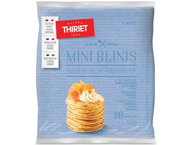 Thiriet Mini Blinis With Guerande Sea Salt - 112 g ( 16 Pieces)