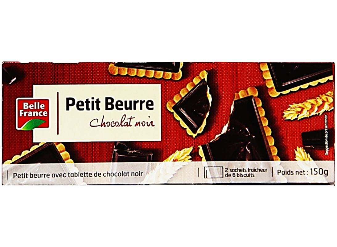 Belle France Dark Chocolate Petit Beurre  - 150 G