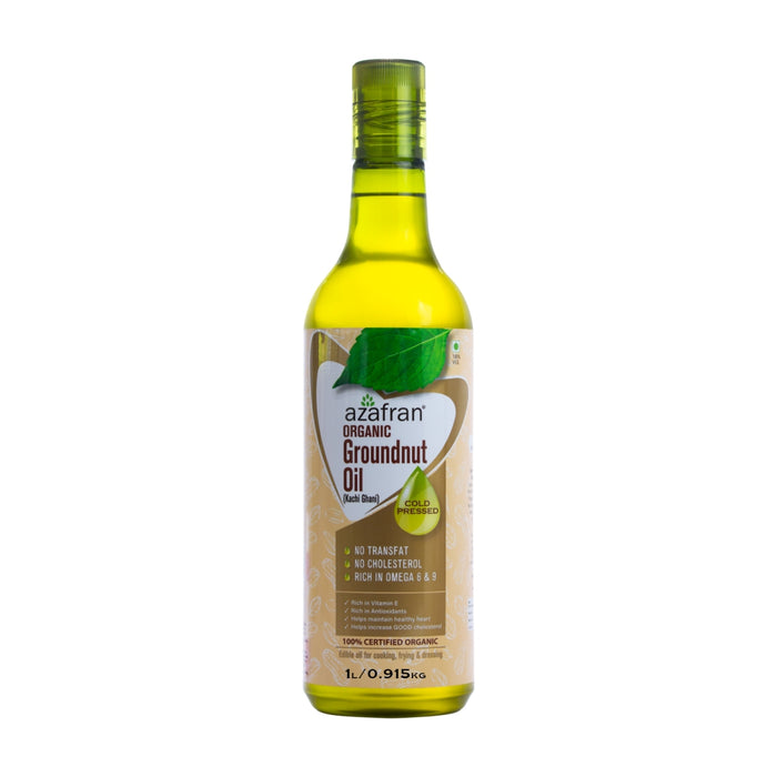Azafran Cold Press Organic Ground Nut Oil - 1L