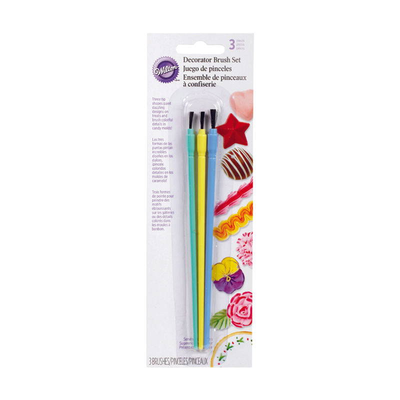 Wilton Decor Brush 2104-09355  -  3Pc