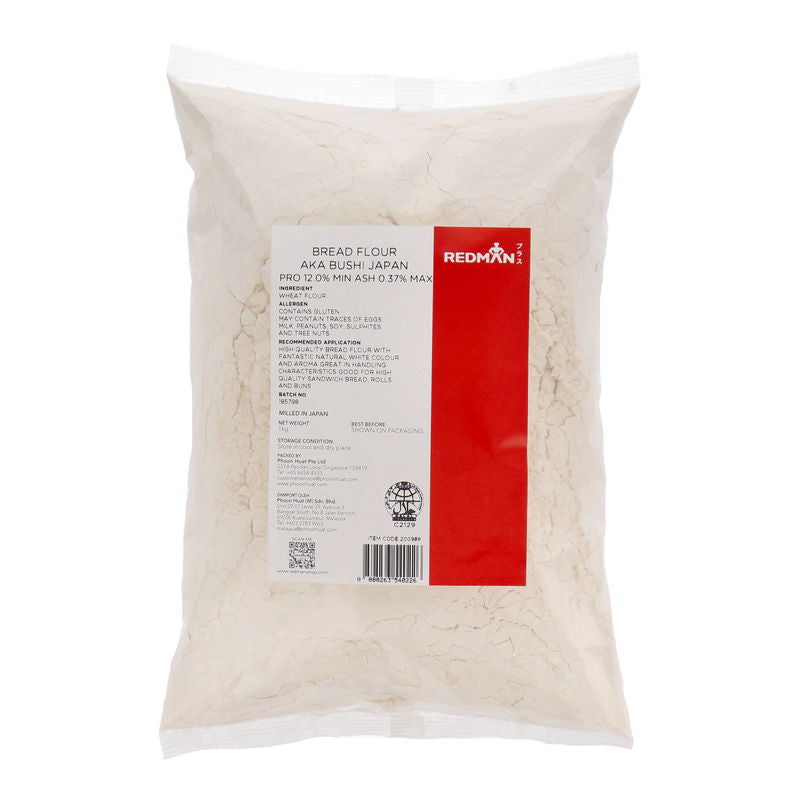 Redman Bread Flour Aka Bushi Japan Pro 12.0% Ash 0.37%  -  1Kg