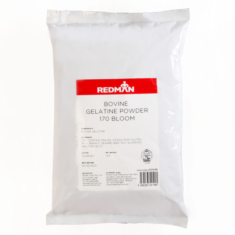 Redman Gelatine Pwd Bovine 170 Bloom  -  1Kg
