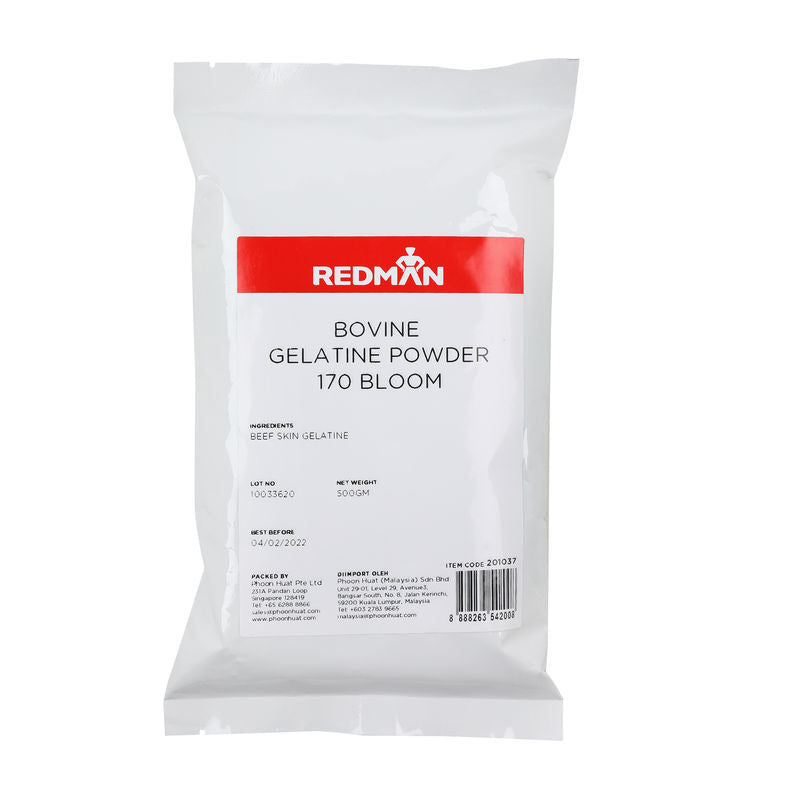 Redman Gelatine Pwd Bovine 170 Bloom Rm  - 500 G