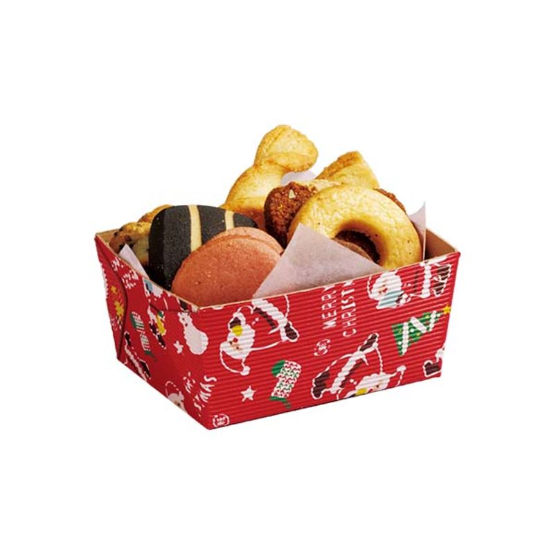 Redman Baking Tray (Lovely Santa) 8.5X6.5X4.5Cm 10Pc  - 1 Pc