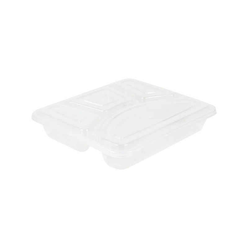 Redman Disposable Container 4 Comprt 1L 10Set  - 1 Pc