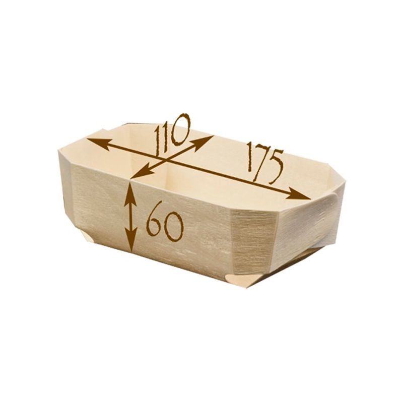 Panibois Mould Wooden Loaf 175X110X60Mm  -  5Pc