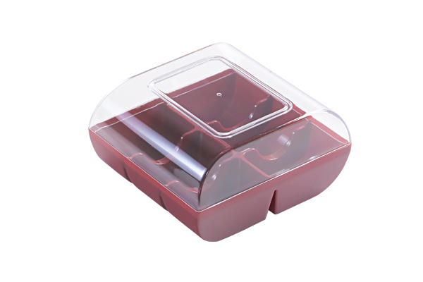 Redman Box Plastic Macaron 6 Red  - 1 Pc