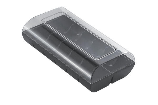 Redman Plastic Macaron Box 12 Black  - 1 Pc