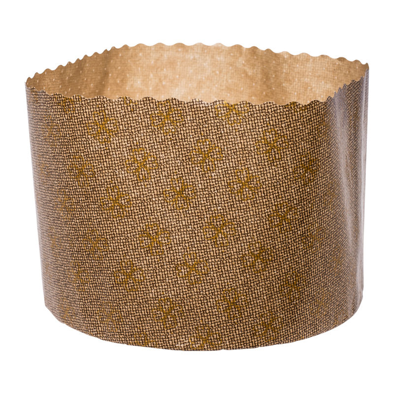 Ecopack Mould Panettone Alto 134X95Mm Gold  - 10Pc