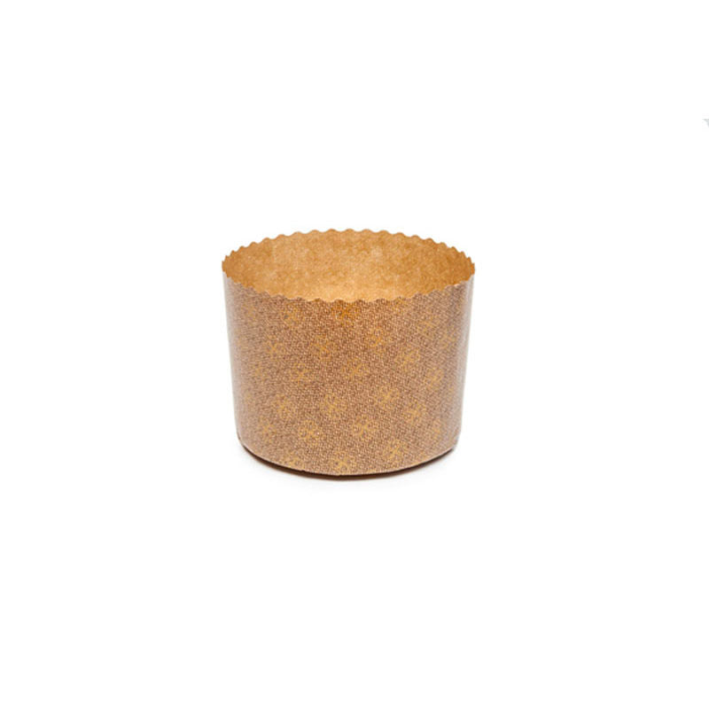 Ecopack Mould Panettone Alto 161X110Mm Gold  - 10Pc
