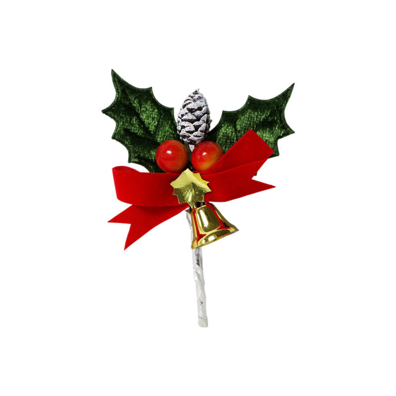 Redman X'Mas Leaf W/Acorn & Bell  -  5Pc