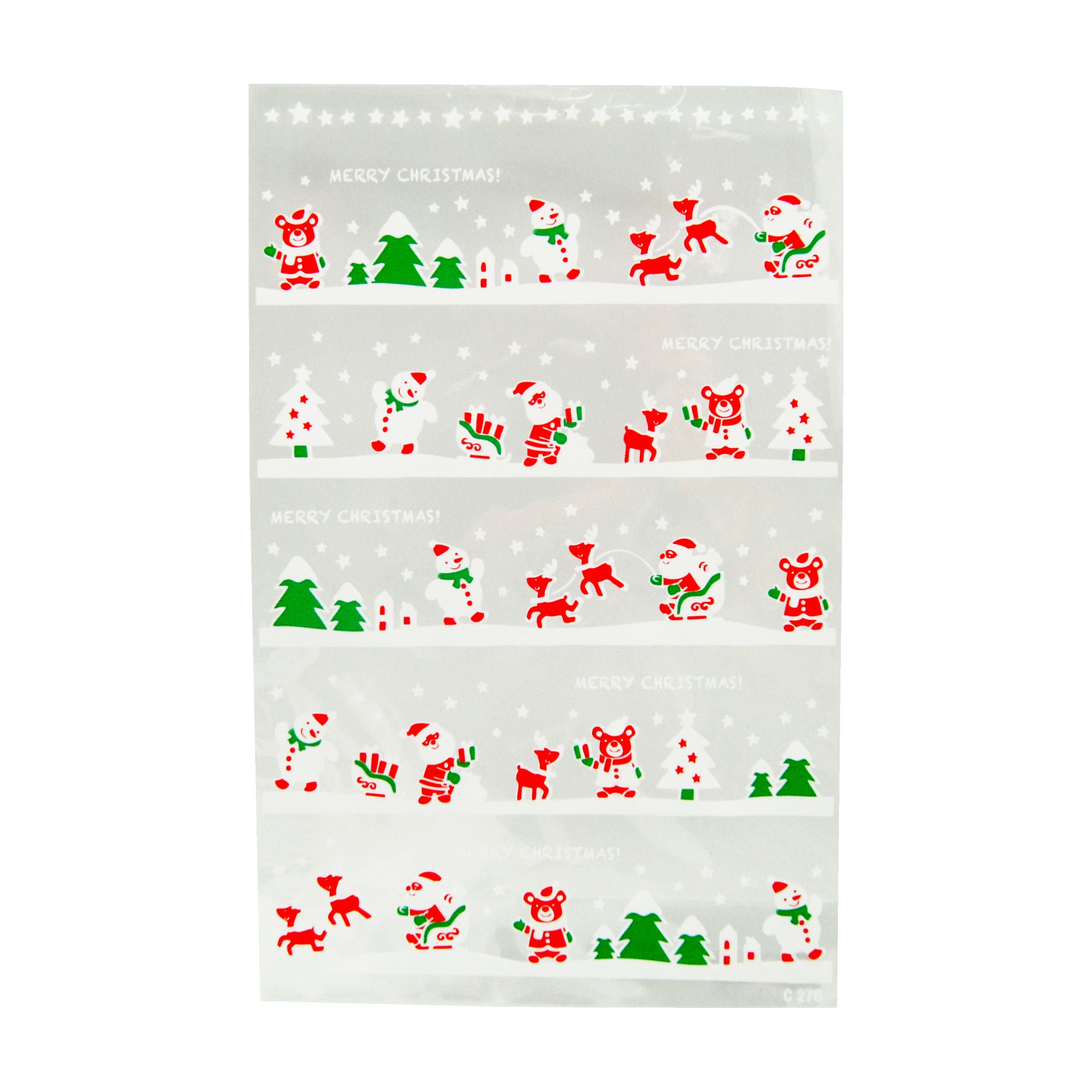 Redman Cookie Bag X'Mas C276 16X25Cm 100Pc  - 1 Pc