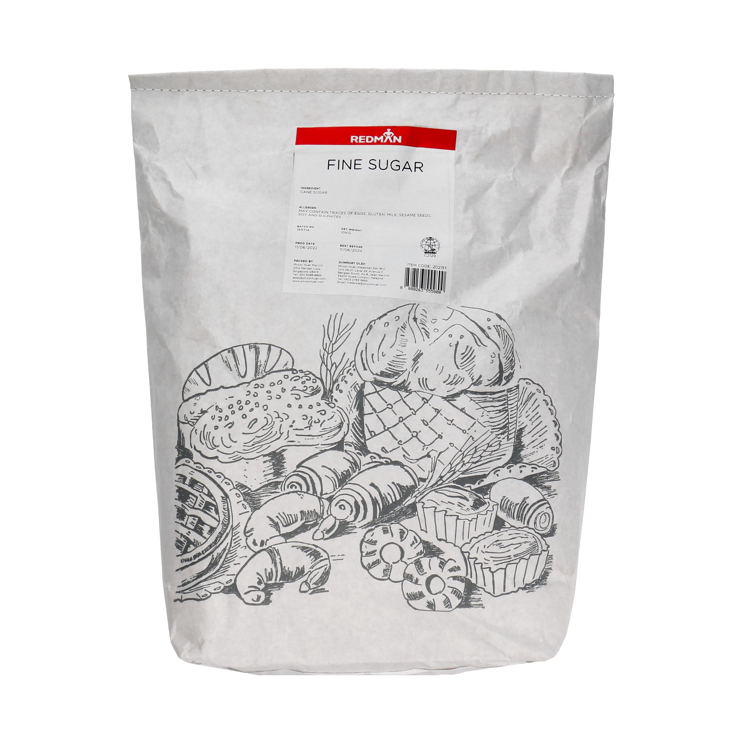 Redman Sugar White Refined  - 1 Pc