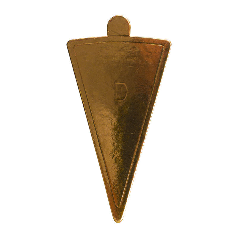 Redman Paper Plate Gold Tri 6.4X11.3Cm  - 00Pc