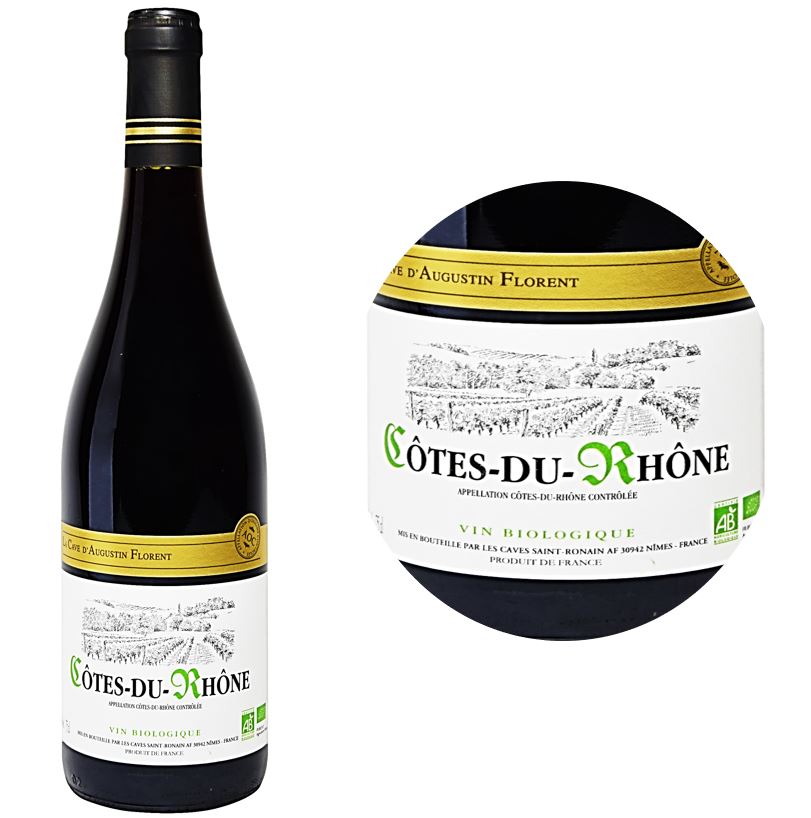 Selection A. Florent Grenache Org Cotes Du Rhone Red Wine  - 75Cl
