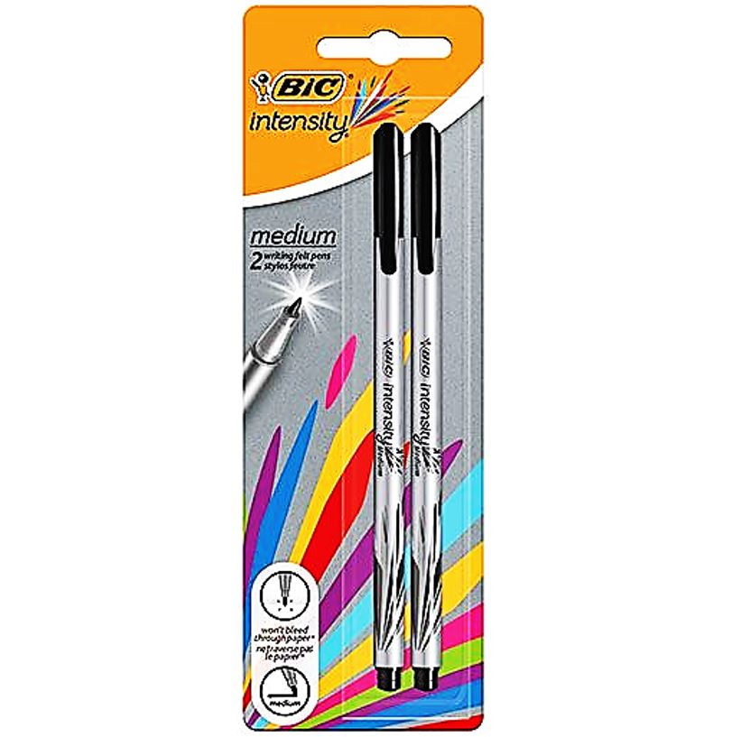 Bic 2 Intensity Felt-Tip Pens  -  2Pc