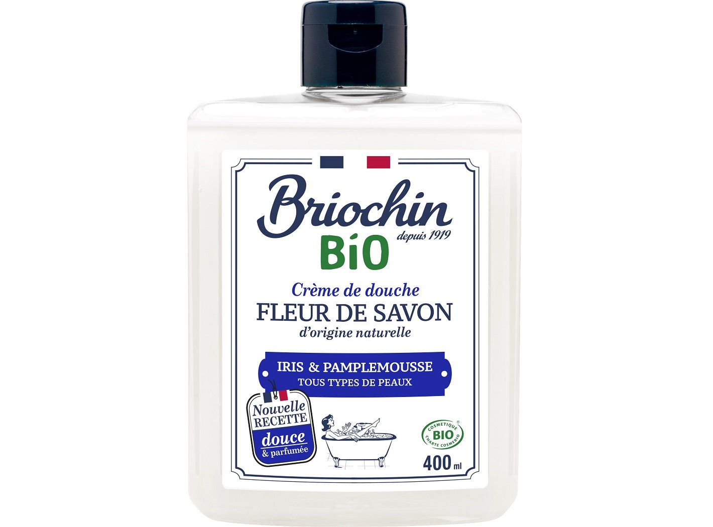 Briochin Organic Iris And Grapefruit Shower Cream  - 400 ML