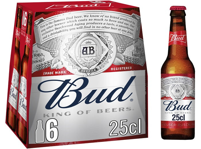Bud Bud Blonde Beer 5%  - 25Cl