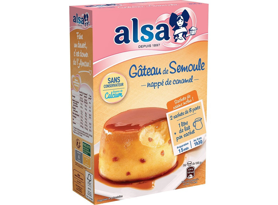 Alsa Semolina Cake Caramel Bake  - 414 G