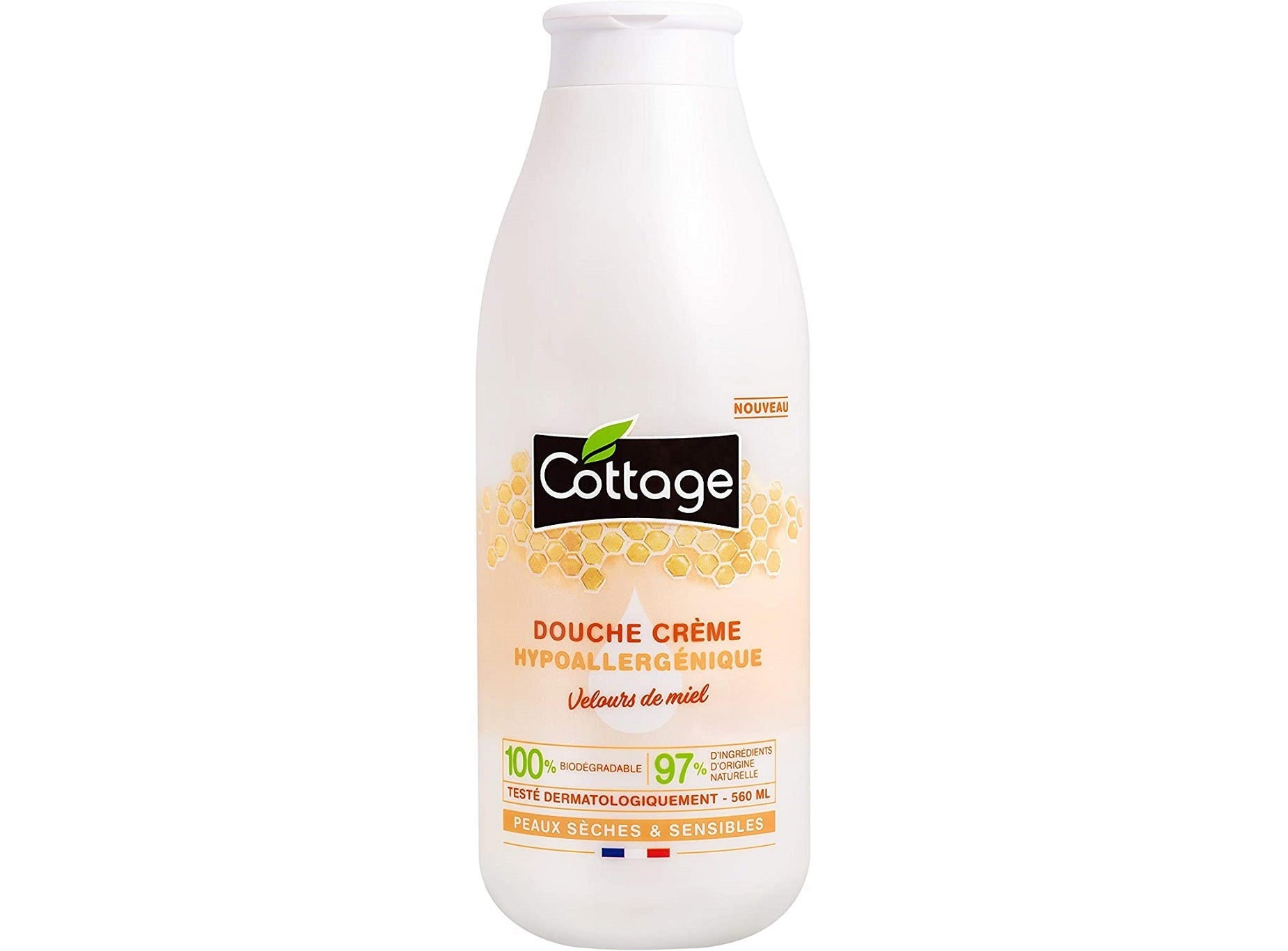 Cottage Hypoallergenic Honey Shower Cream  - 60Ml