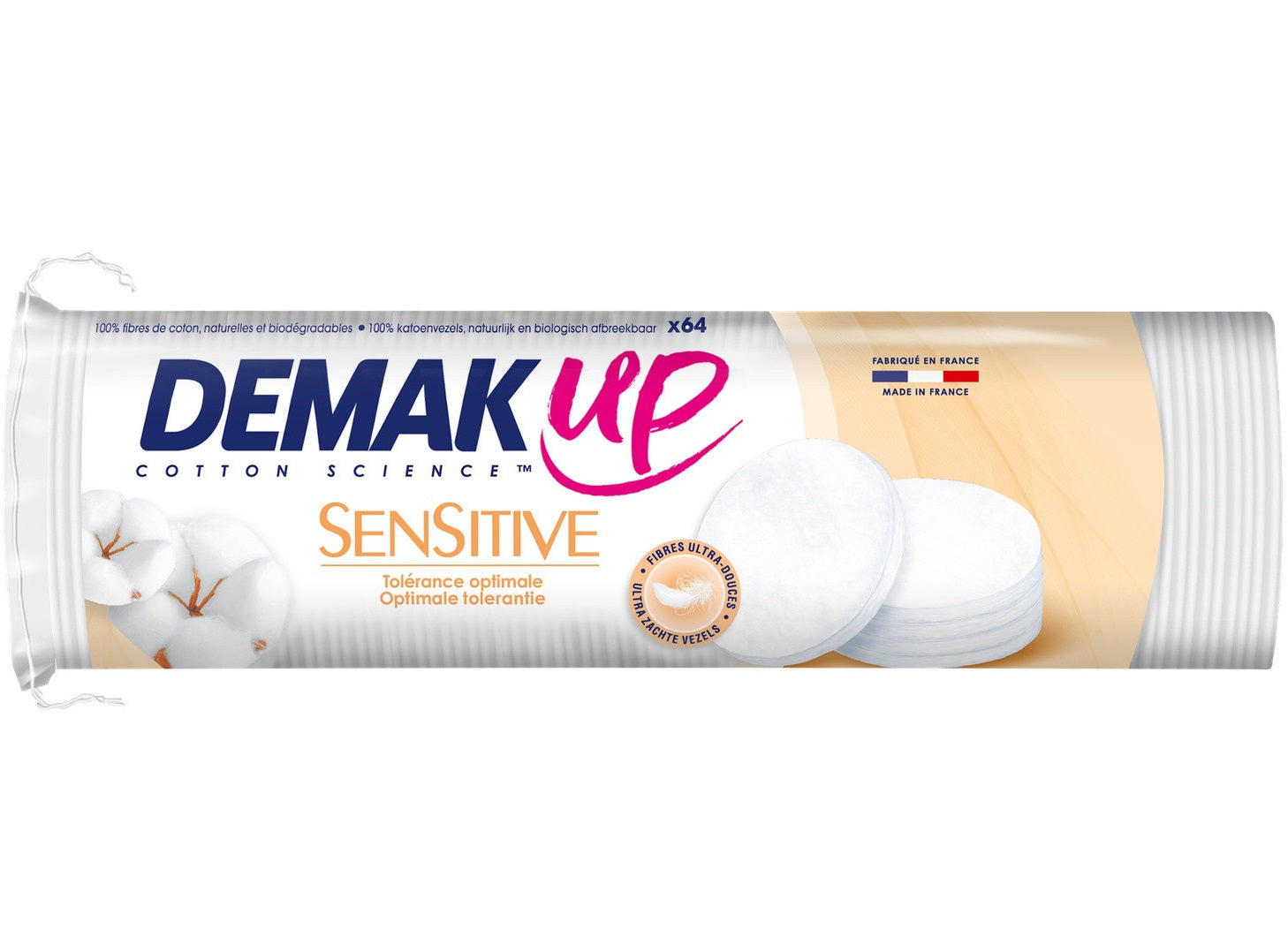 Demak Up Sensitive Make-Up Remover Discs  - 64Pc