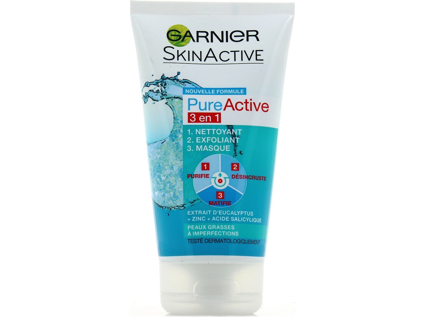 Skinactive Pure Active 3In1 Cleanser Mask  - 150 ml
