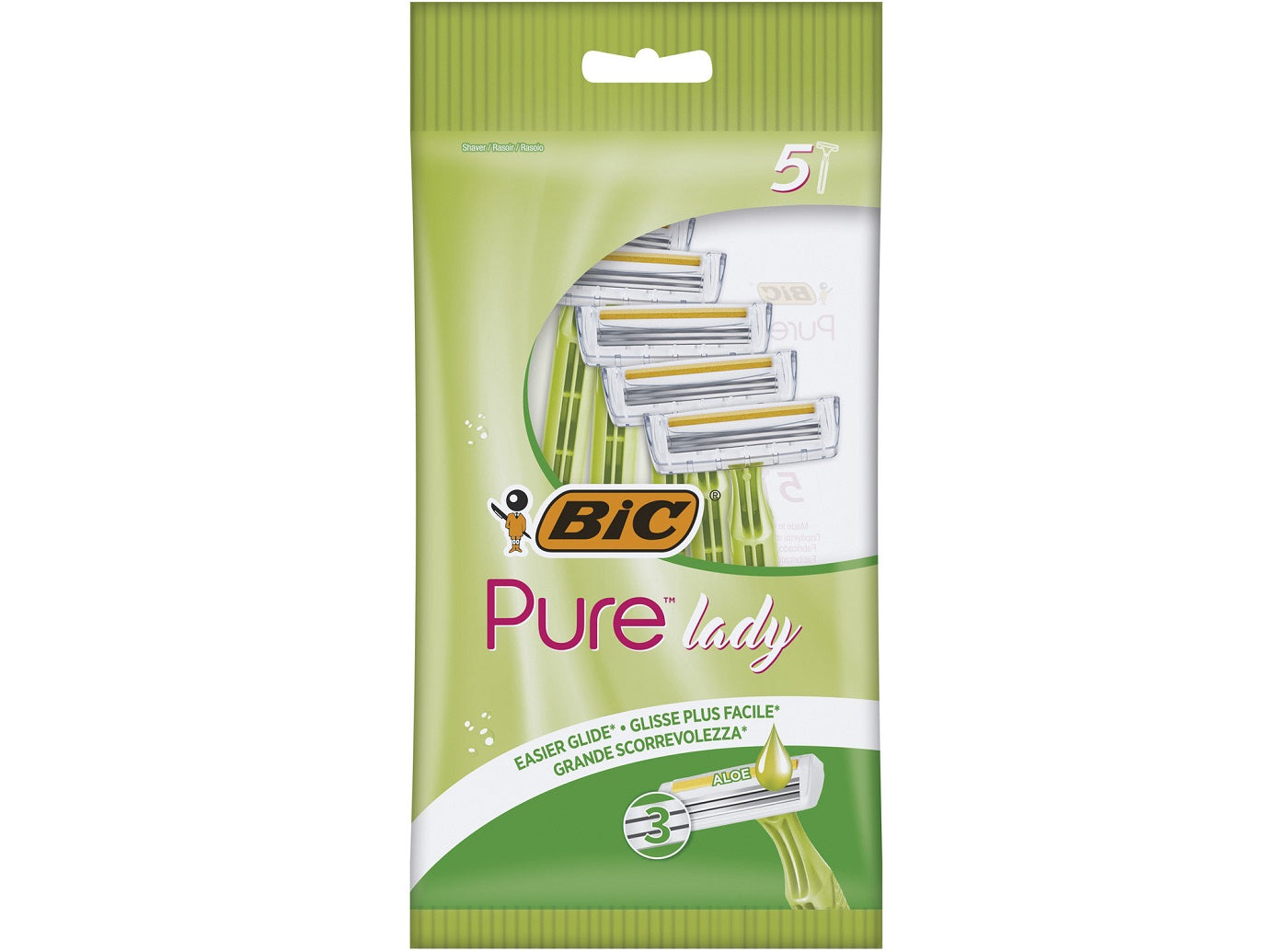 Bic Lady Lady 3-Blade Razor  -  5Pc
