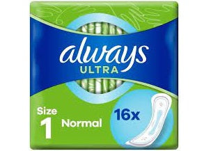 Always Ultra Normal Pads Wings-Free  - 16Pc
