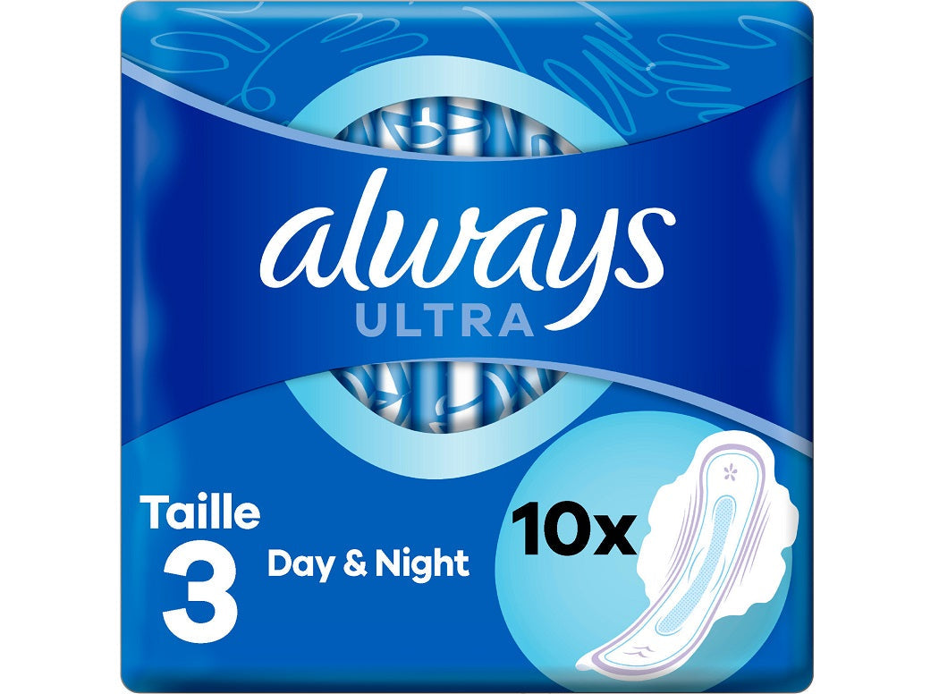 Always Ultra Day Night Pads Wings  - 10Pc