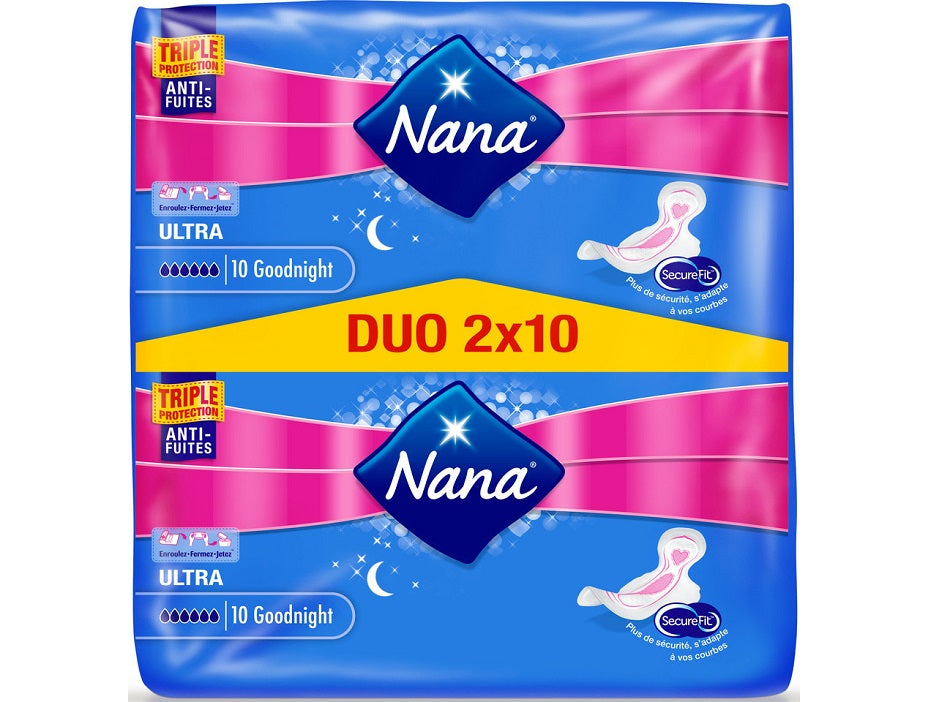 Nana Good Night Sanitary Pads  - 20Pc