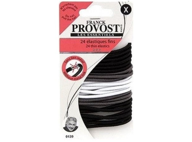 Franck Provost Colored Thin Elastic Sheaths  - 24Pc