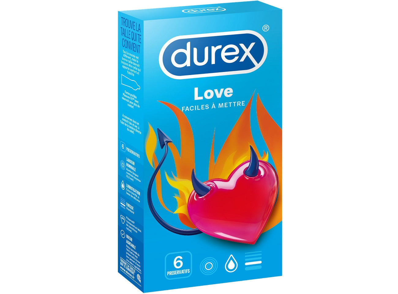Durex Love Condoms  -  6Pc