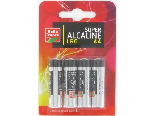 Belle France Alkaline Batteries Lr6 Aa  -  4Pc