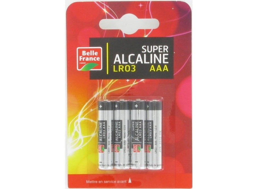 Belle France Alkaline Batteries Lr03 Aaa  -  4Pc