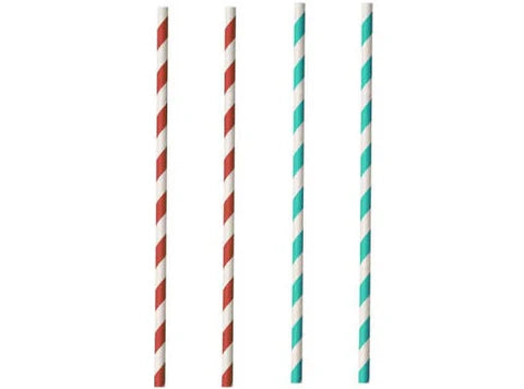 Straight Paper Straws  - 20Pc