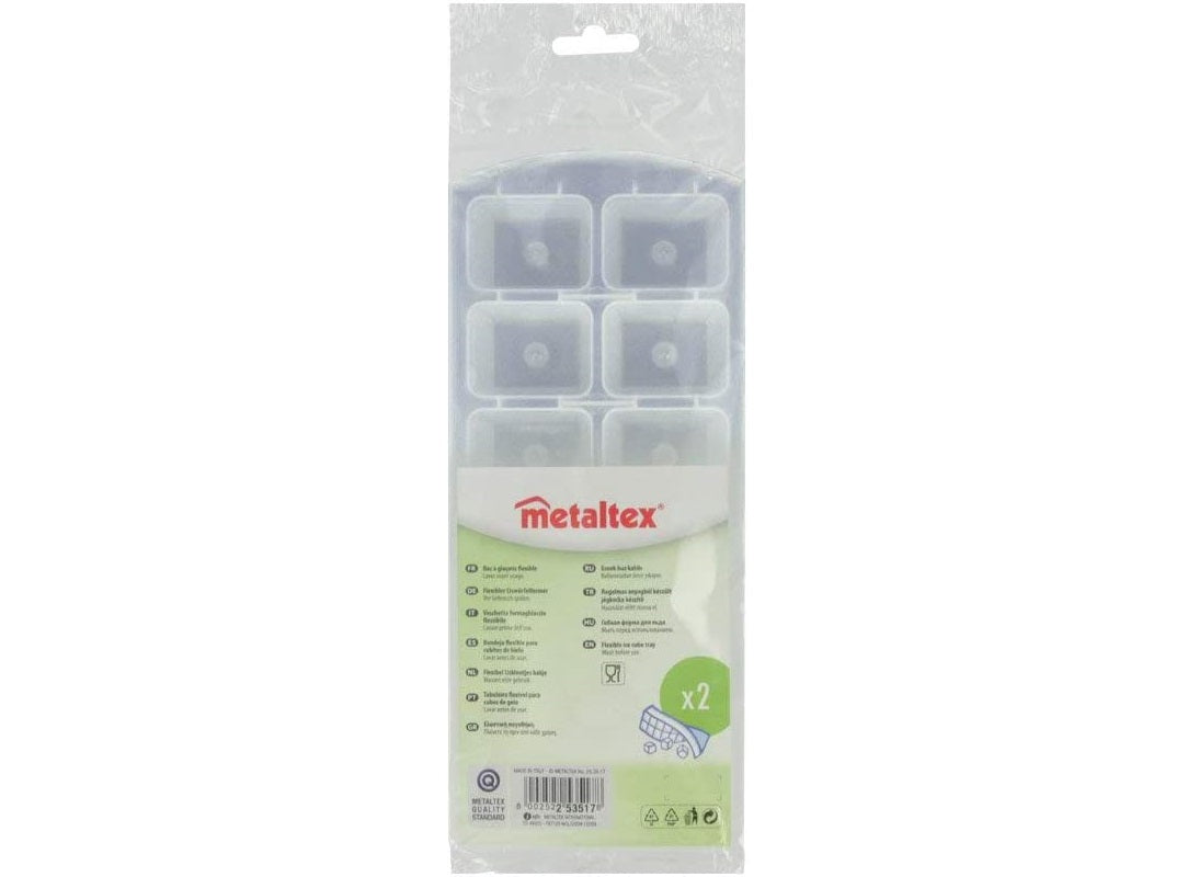 Metaltex Ice Cube Tray 12 Cubes  -  2Pc