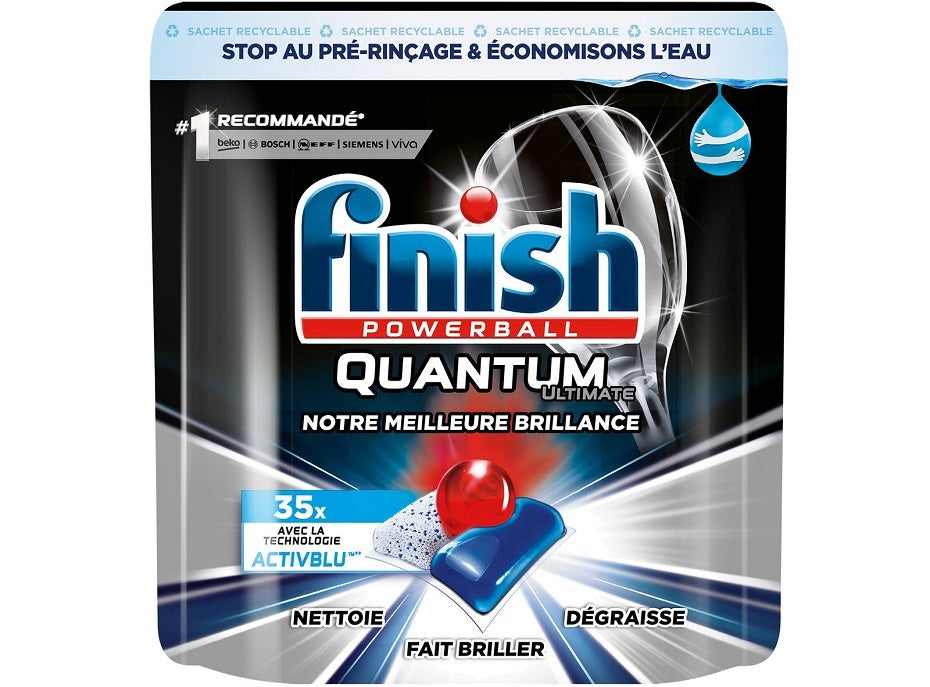 Finish Powerball Ultimate Quantum Dishwasher Tablets  - 35Pc