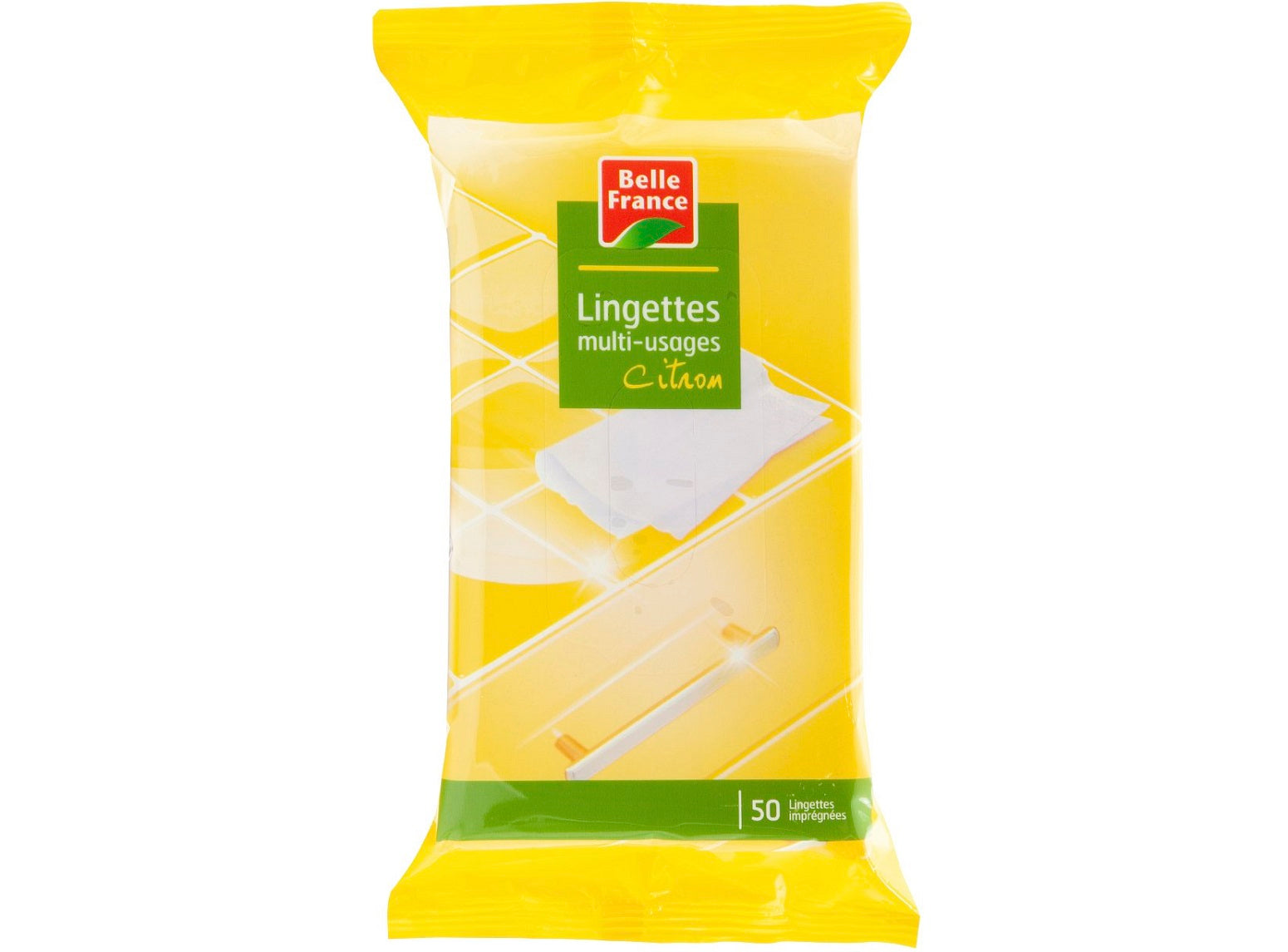 Belle France Multi-Purpose Lemon Wipes  - 50Pc