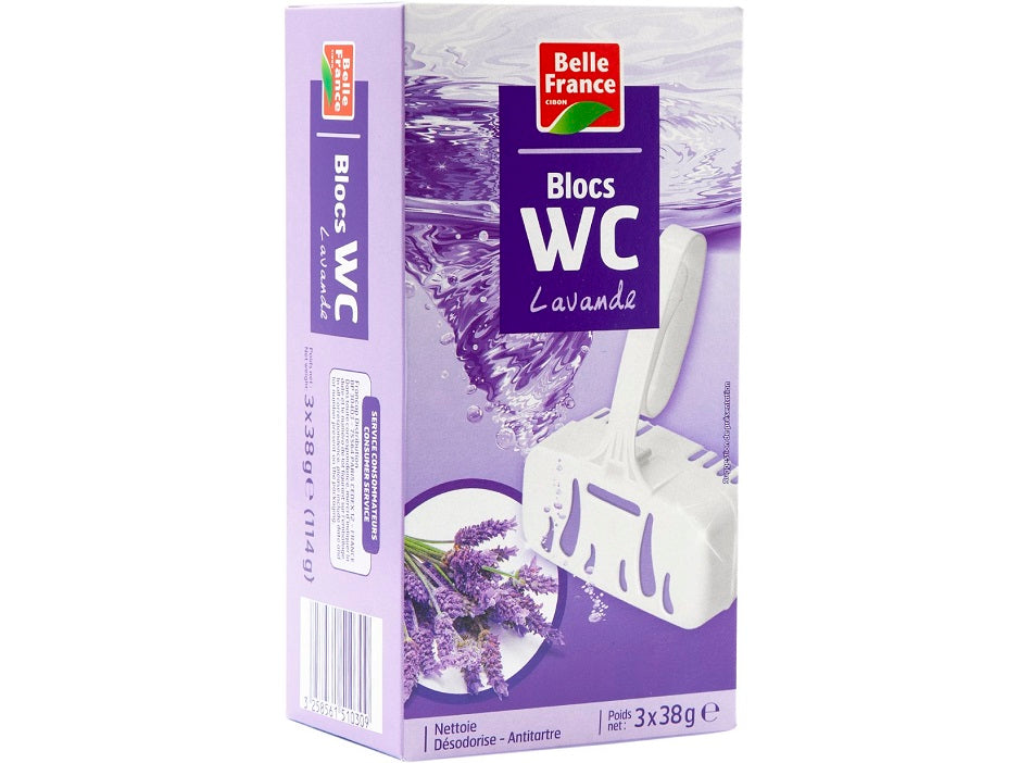 Belle France Lavender Cleaning Toilet Blocks  -  38 G
