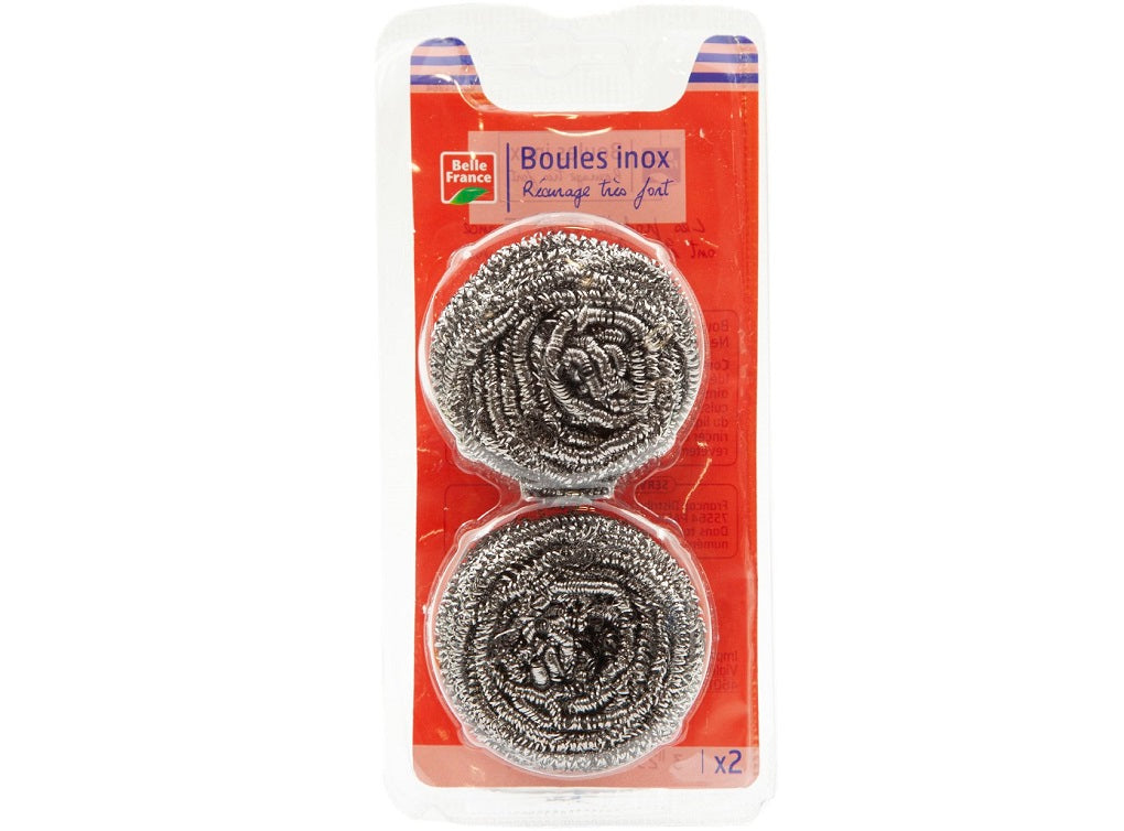 Belle France Stainless Steel Spiral Ball  -  2Pc