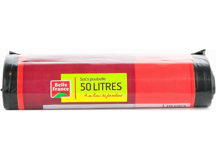 Belle France Bin Liners 50L  - 10Pc